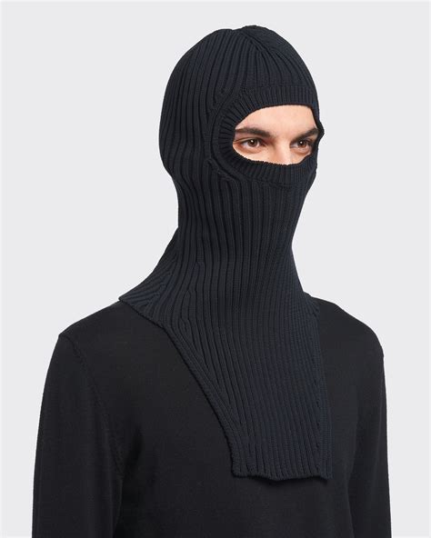 masque de ski prada|Black Technical Fabric Ski Mask .